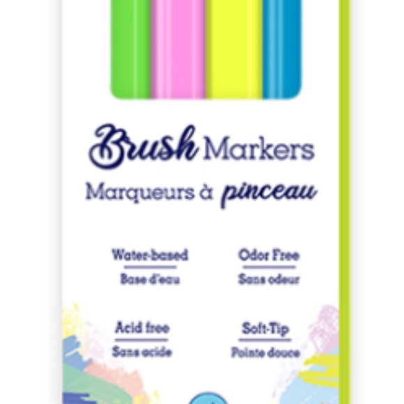 New 4 pcs Soft Brush Markers Pastel Colors - Picture 5 of 7